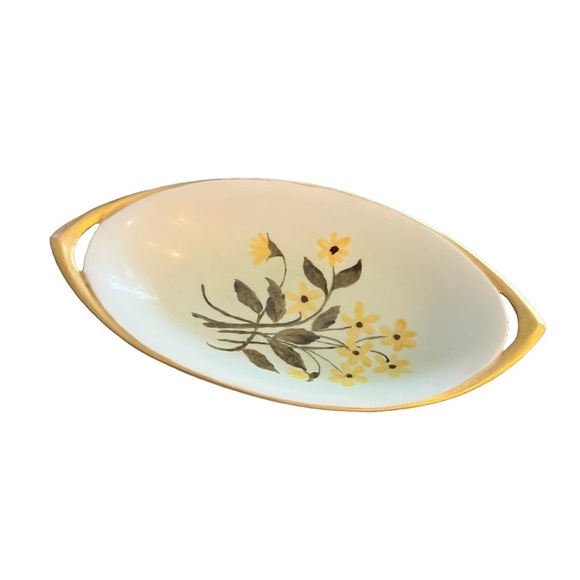 Rosenthal MCM Relish Celery Trinket Dish Floral - Picture 1 of 5